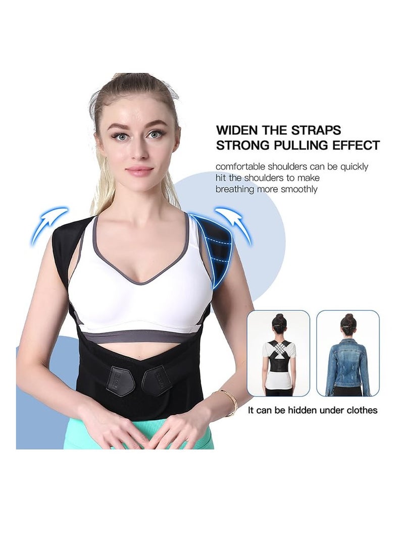 VIUAUAX Posture Corrector for Women and Men, Adjustable Shoulder Posture Brace, Back Straightener Posture, Used for Middle and Upper Spine  - Image 3