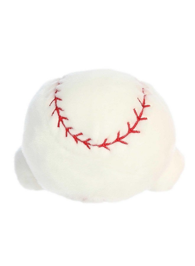 Aurora® Adorable Palm Pals™ Slugger Baseball™ Stuffed Animal - Pocket-Sized Play - Collectable Fun - White 5 Inches - Image 4