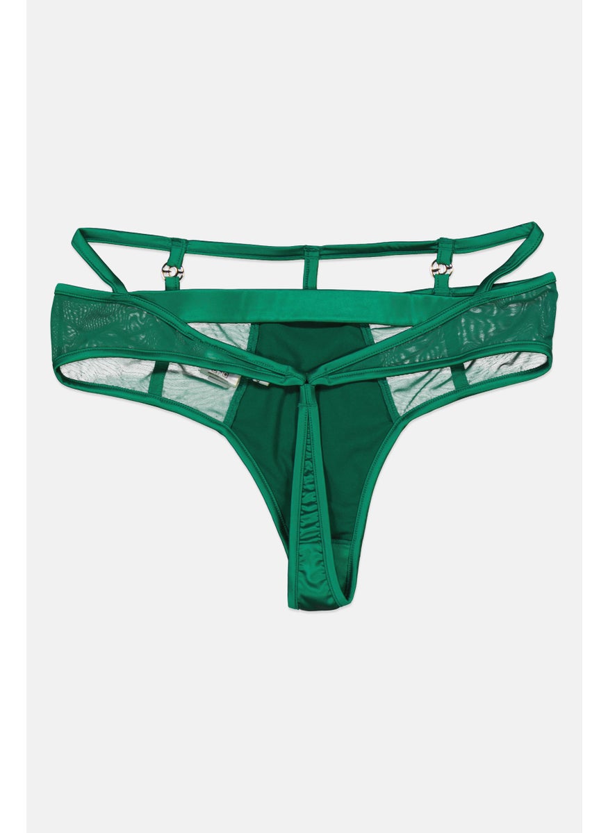 GUESS Women Plain Pull On Panties, Green  - Image 2