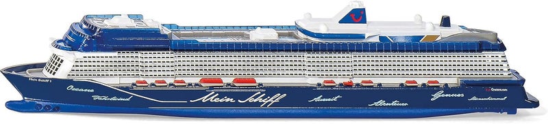 Siku 1730, Toy Cruise 1, 1:1400, Metal/Plastic, Blue/White, Not Floatable for Unisex Children - Image 1