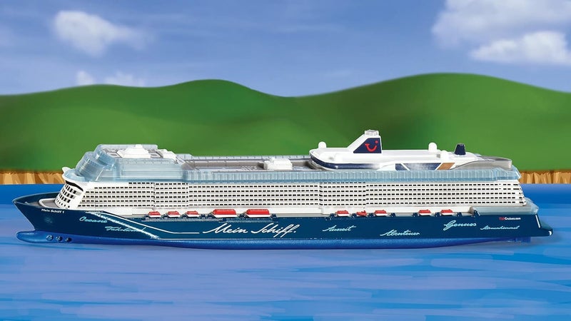 Siku 1730, Toy Cruise 1, 1:1400, Metal/Plastic, Blue/White, Not Floatable for Unisex Children - Image 3