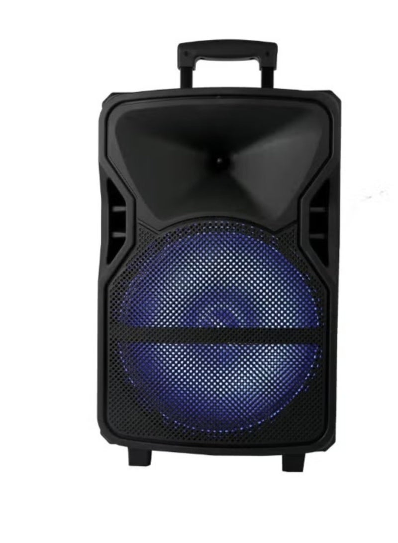 singe Wireless Bluetooth Speaker With Microphone, TWS, AUX, Loud and Clear Sound, Long-Lasting Rechargeable Battery With Wheels - Image 3