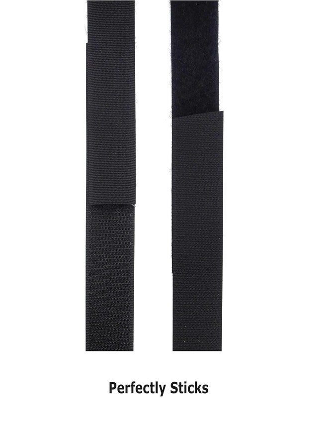 SSKR 1 Inch Size Hook and Loop Velcro Fastener Non Adhesive Tape 1 Metre Long (Black) for Home School Office Use, Stationery, Household Purposes. - Image 3