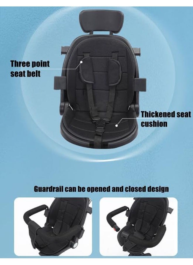 Arabest Baby Stroller Professional Foldable 4 Wheels Ergonomic Adjustable Infant Carriage for 1 to 6 Years Old, Portable Folding Lightweight Baby Stroller Compact Stroller Airplane Travel  - Image 4