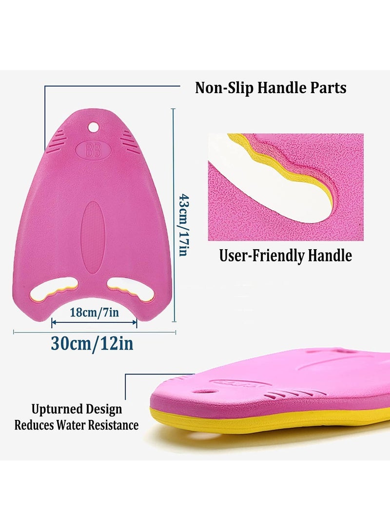 Swimming Kickboard for Adults and Kids Swimming Learning Pool Training Aid Float Board Lightweight EVA Swim Board with Anti-Slip Smooth Edge and Hole Handle for Swimming Learner (Pink) - Image 5