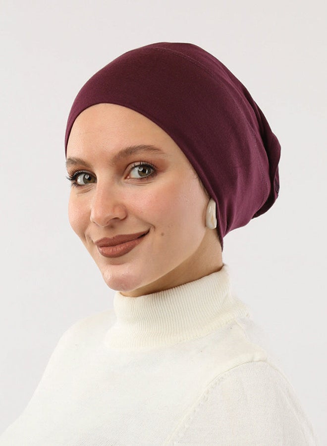 Tie Shop - Syrian Bonnet Open End - Dark Purple For Women