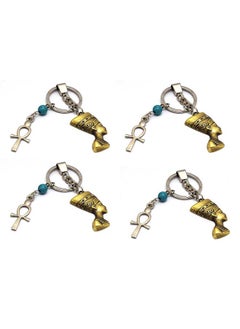 4 pieces Burnt Yellow with ankh key