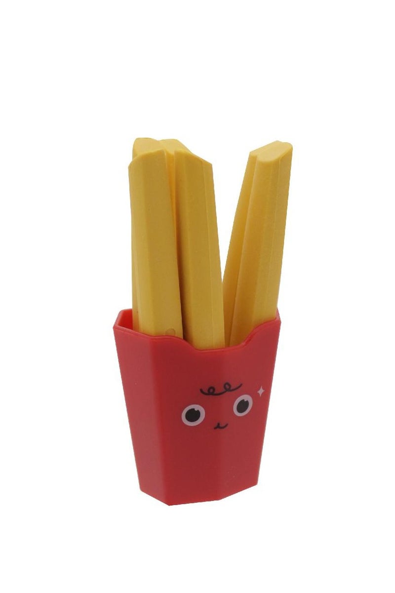 روكو ممحاة مطاطية للبطاطس المقلية في علبة بلاستيكية متنوعة الألوان - Image 2