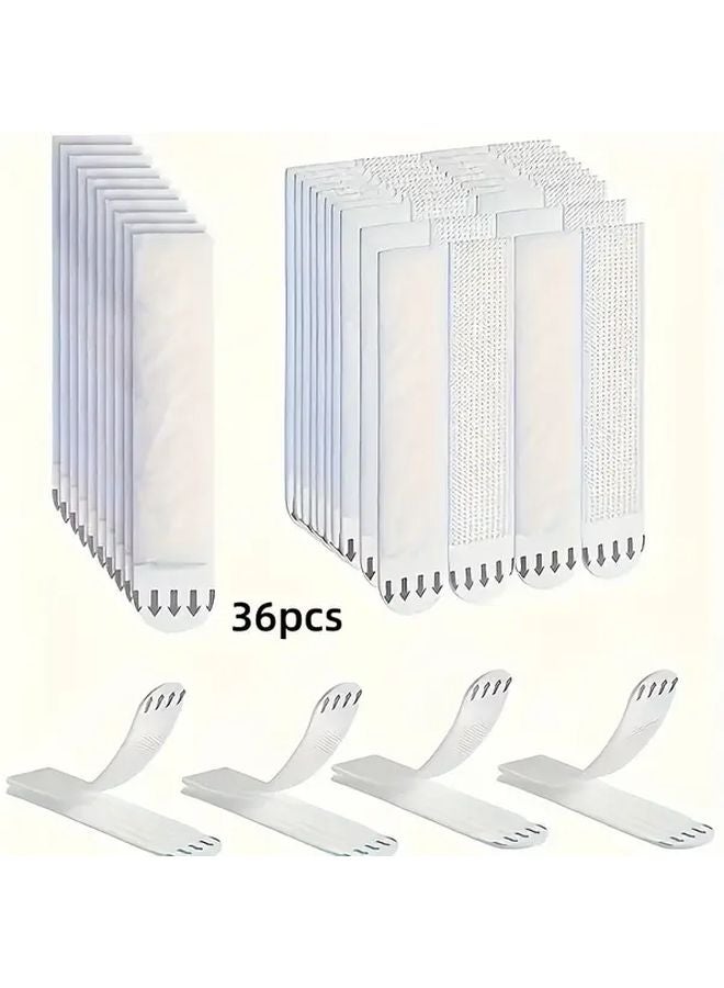 36 Pairs Heavy Duty Nylon Picture Hanging Strips No Nails Damage Free Wall Mount - Image 1