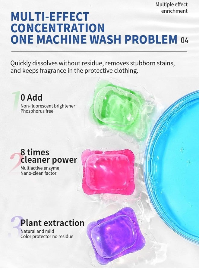 Crega Portable Laundry Detergent Gel Capsules, Travel-Friendly Laundry Beads for Clothes Cleaning, Liquid Washing Pods for Home, Dorm, Bathroom & Travel, (Multicolor) (25) - Image 5