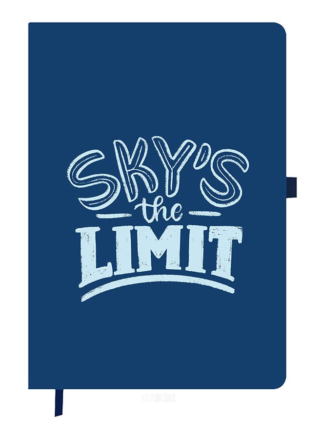 Theodor Designer A5 Thick Blue Hardcover Notebook Sleep With Laptop - Image 1