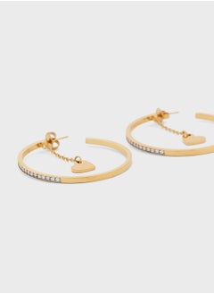 GUESS Heart Hoop Earrings  - Image 2