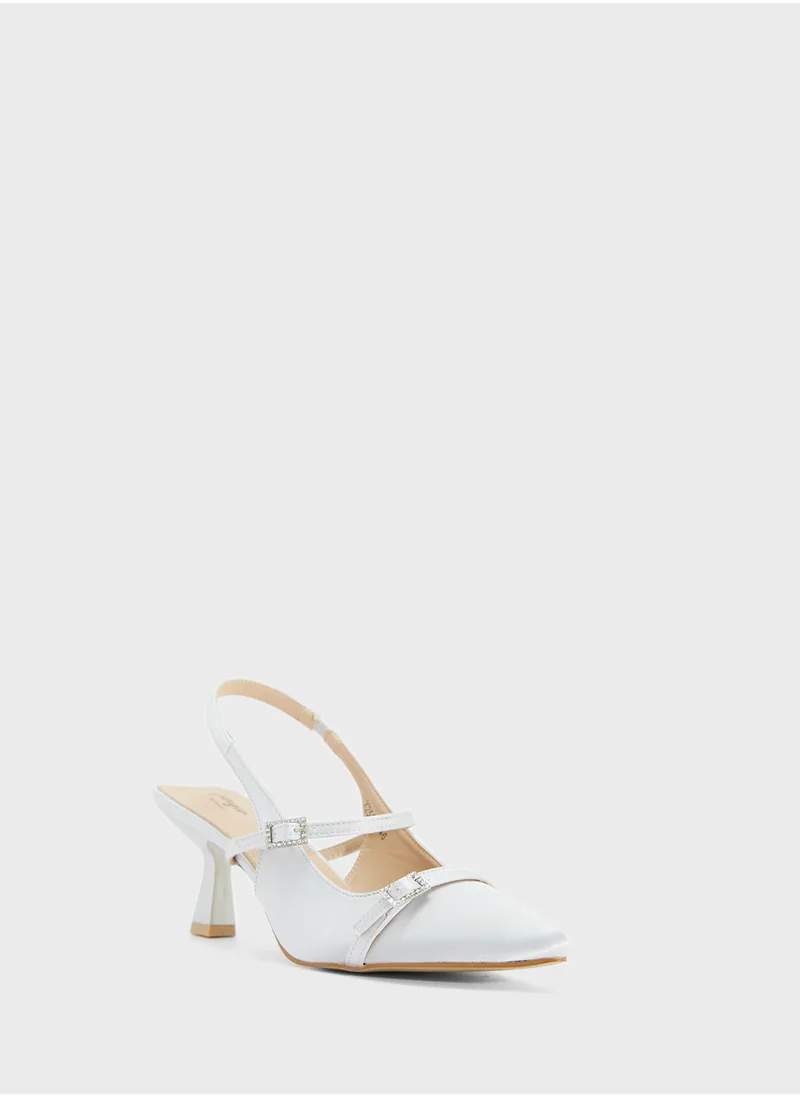Ginger Sling Back Heeled Pump