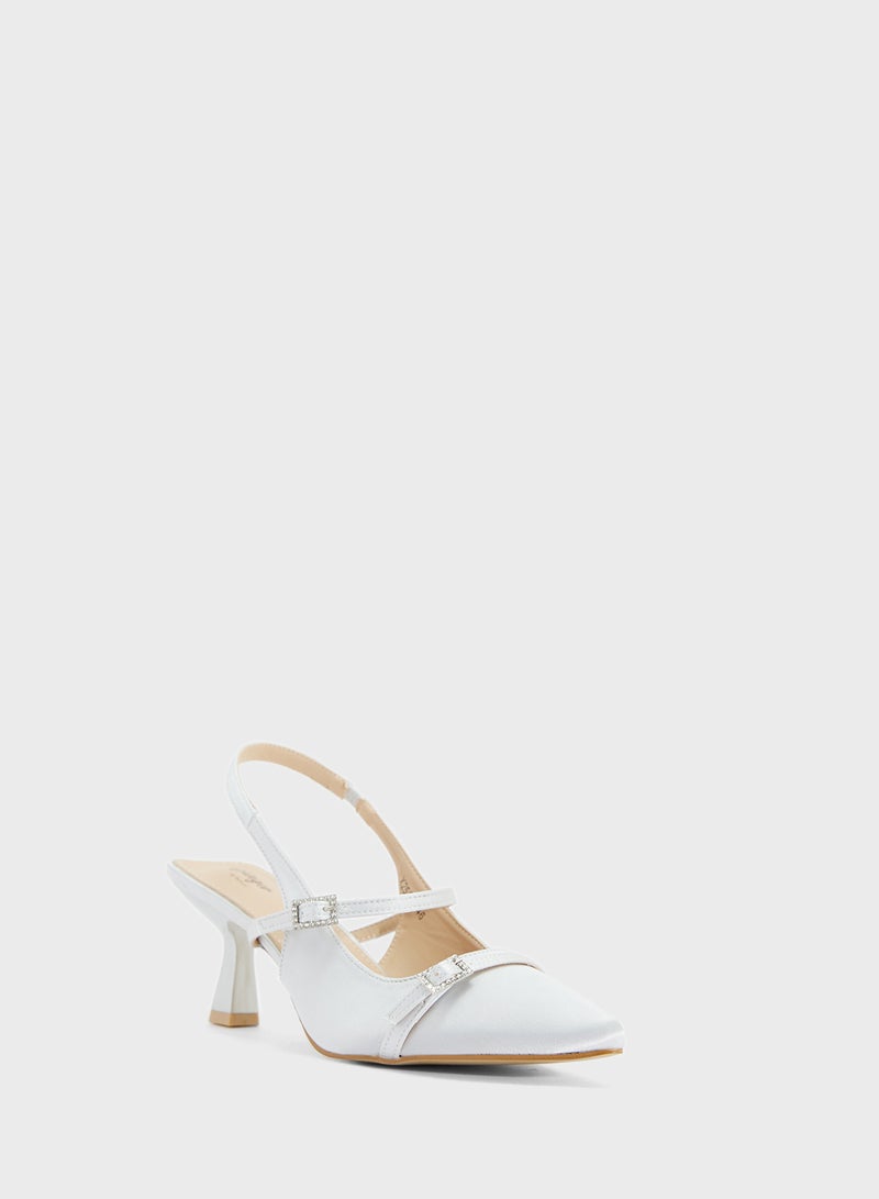 Ginger Sling Back Heeled Pump - Image 2