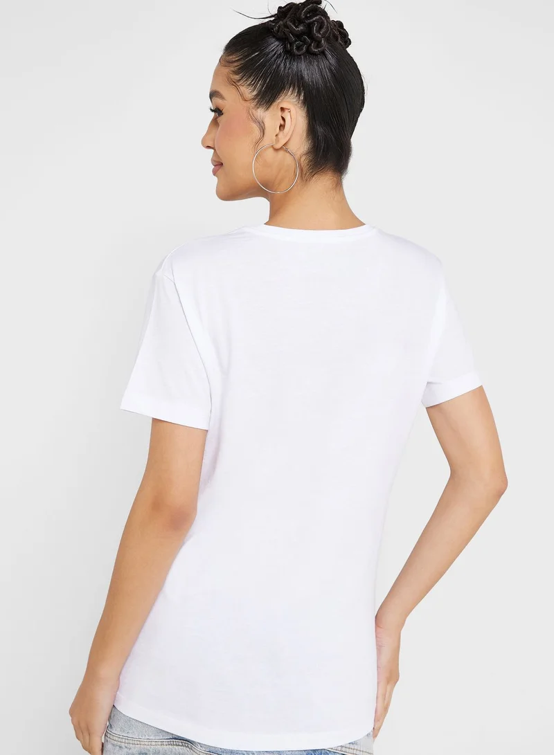 Ginger Glitter Graphic Detail T-Shirt