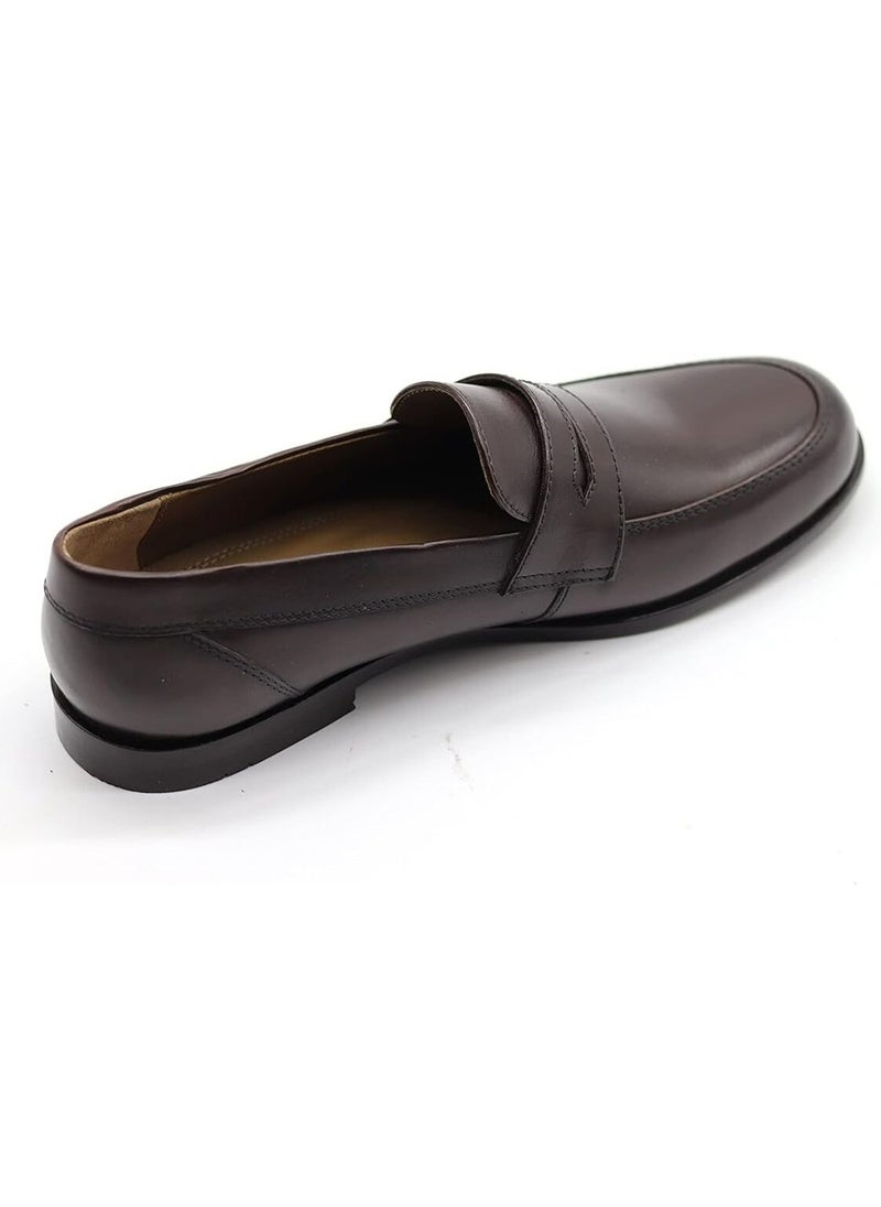Mont Hawk - Men's Penny Lasted Genuine Leather Shoes - Image 1