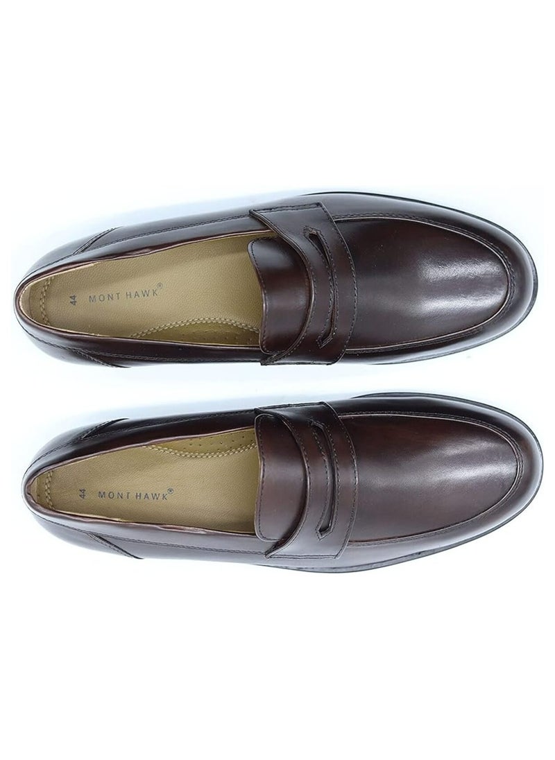 Mont Hawk - Men's Penny Lasted Genuine Leather Shoes - Image 1