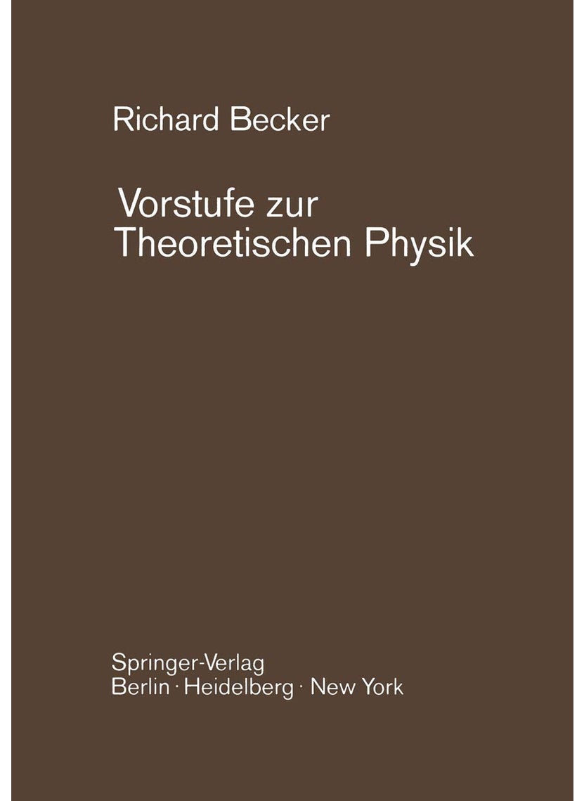 Vorstufe zur Theoretischen Physik 