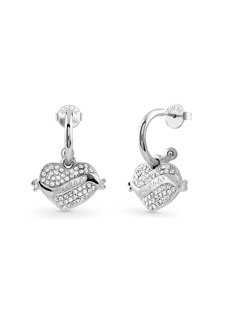جس Vintage Guess Logo Earrings