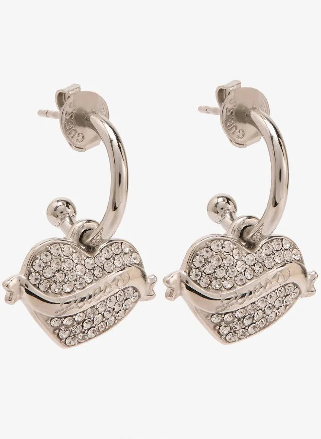 GUESS Vintage Guess Logo Earrings