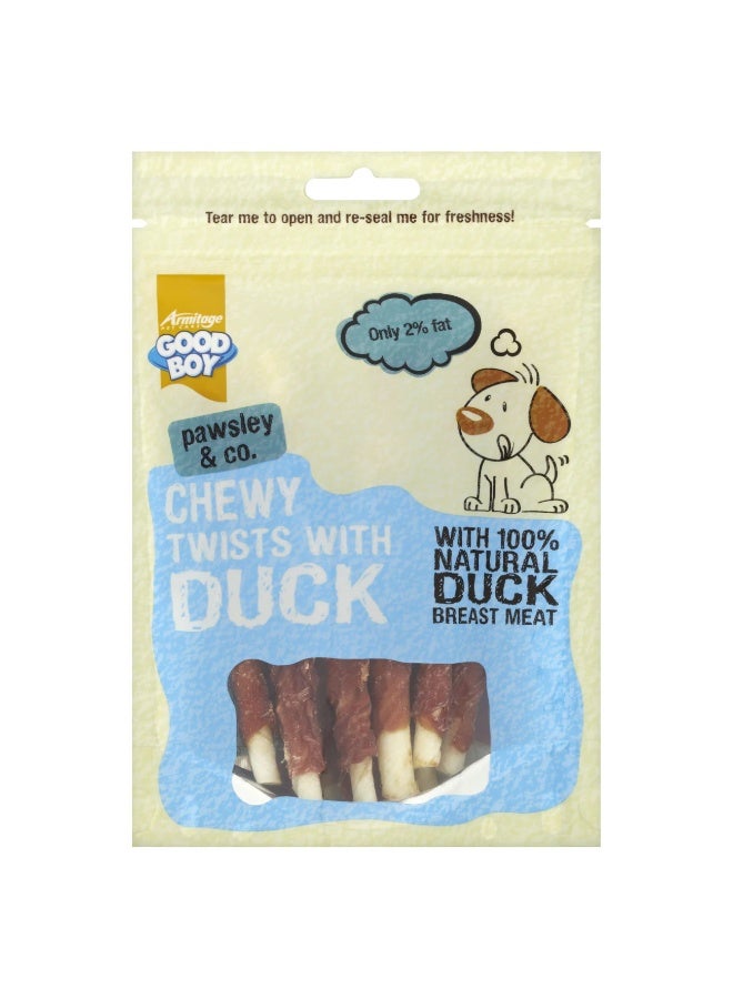 Good Boy Goodboy Chewy Duck Twists Dog Treats, 90g - Image 2