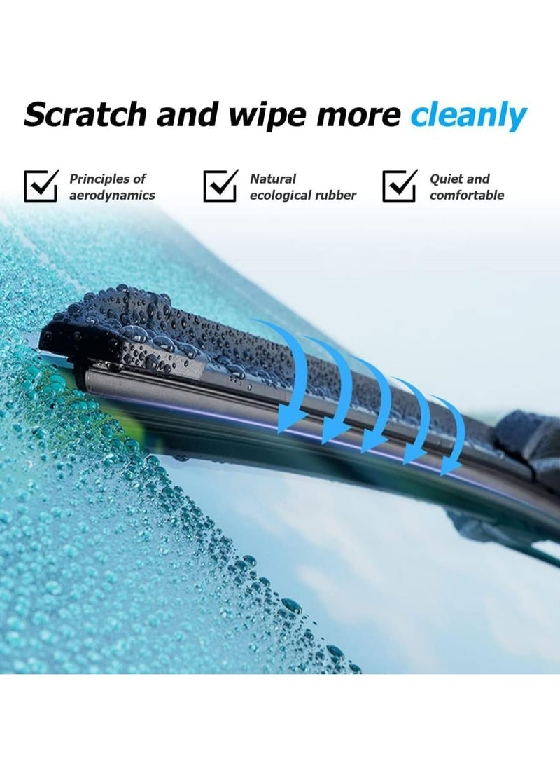 Oasisgalore 6PCS Windshield Wiper Strips: Rubber Refill, Auto Adjustable, DIY Boneless Windscreen Blade Refills  - Image 4