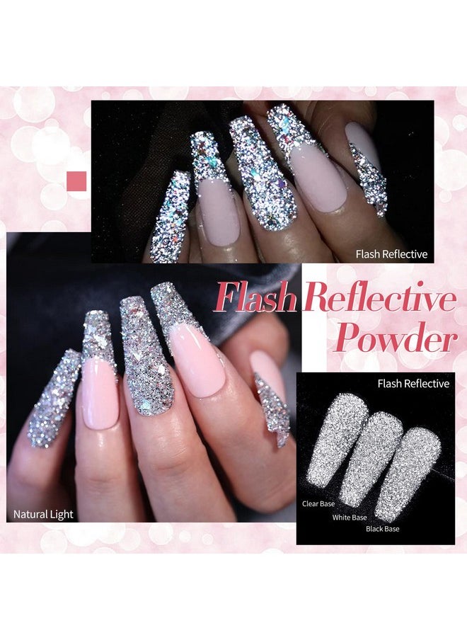 Born Pretty - Chrome Powder Holographic Nail Art Powder Auroras Mermaid Pearl Nail Powder Reflective Glitter Manicure Pigment 6 Boxes - Image 1