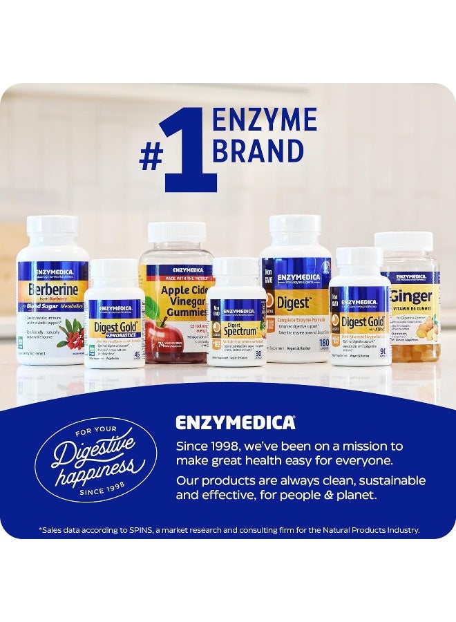 ENZYMEDICA إنزيمات هضم قابلة للمضغ للأطفال، بنكهة فواكه، 90 قرص قابل للمضغ - Image 3