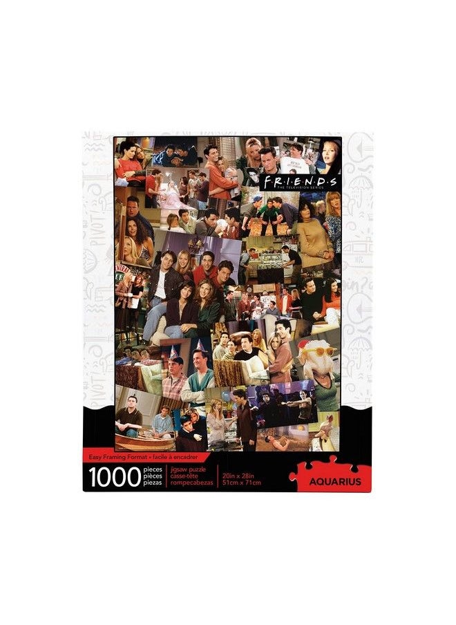 Aquarius Friends Collage Puzzle (1000 Piece Jigsaw Puzzle) Officially Licensed Friends Tv Show Merchandise & Collectibles Glare Free Precision Fit 20 X 28 Inches  - Image 1