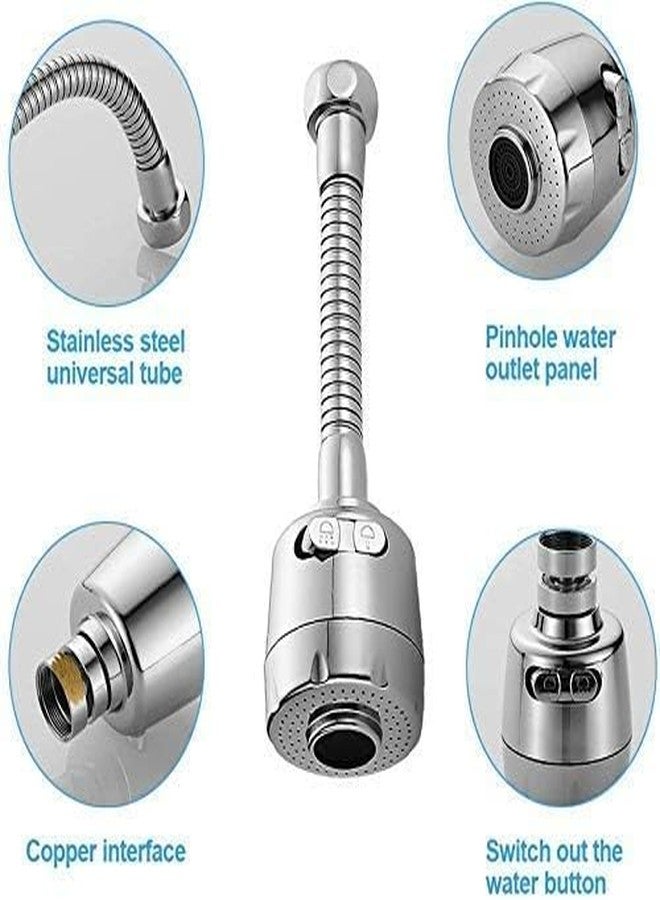 BELARO Faucet Water Filter for Kitchen Sink Tap Mixer Extension Flexible Anti Splash Saving 360° Rotating Faucet Portable Filter Nozzle Regulator Splash-Proof Universal Interface Activated (Design-4) - Image 4