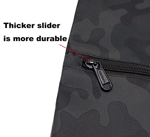 HOLYLUCK Drawstring Backpack Bag Sport Gym Sackpack (black camo) - Image 4