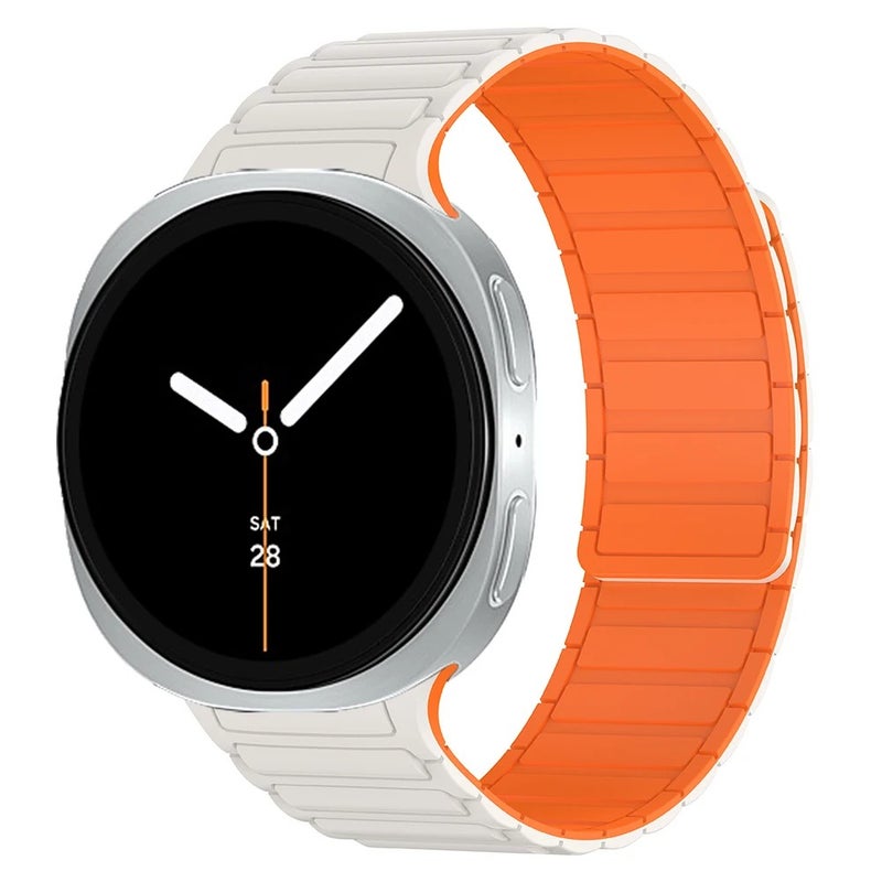Bluejw Silicone Sport Watch Band for Samsung Galaxy Watch 8 40mm 44mm & 8 Classic, Magnetic Closure, Breathable Wrist Strap, Watch Band Replacement - Image 1