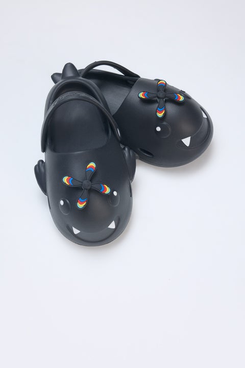 Black Boy Flat Sole Eva Sandals Casual