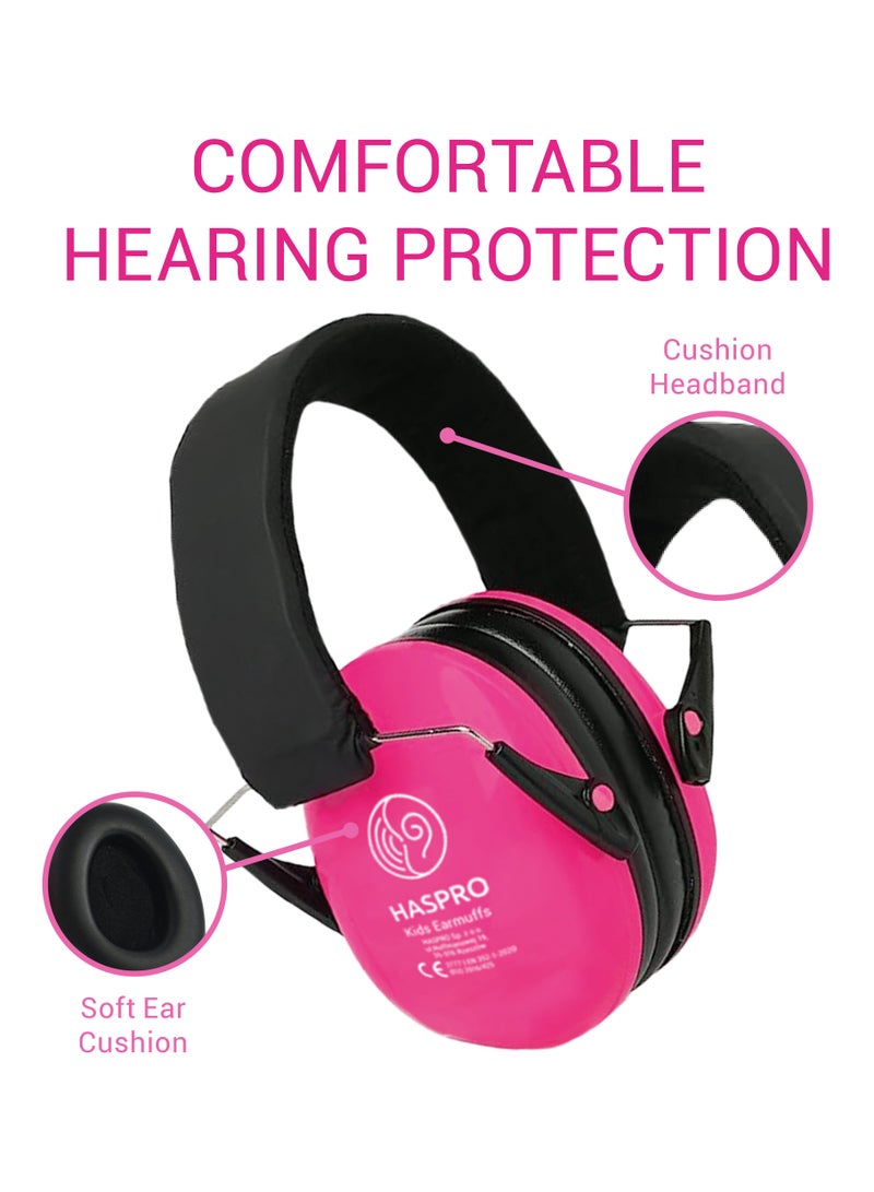 HASPRO HASPRO Kids Earmuffs - Noise-Cancelling Hearing Protection for Children - Comfortable, Adjustable, Durable, Certified for Sleep, Travel, Concerts, and More!  - Image 2
