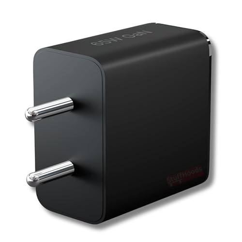 StuffHoods 65W Gan Trio Charger Adapter for Nothing | 3 Port USB Type C to A Fast Wall Charging Adaptor Compatible with CMFF Phone 1/Nothing Phone 2a Plus/2A/Phone 2/ CMFF, Black - Image 2