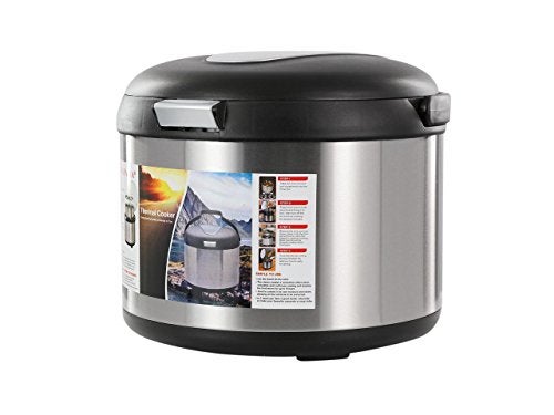 Tayama Stainless Steel Thermal Cooker,Black,5 Qt. - Image 1