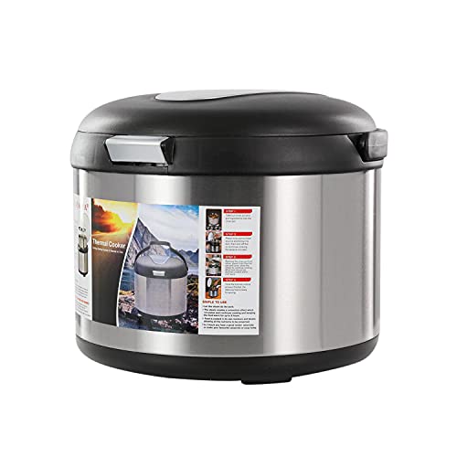 Tayama Stainless Steel Thermal Cooker,Black,5 Qt. - Image 3