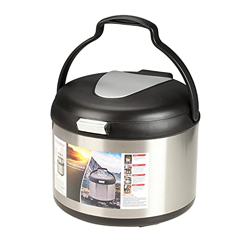 Tayama Stainless Steel Thermal Cooker,Black,5 Qt. - Image 2