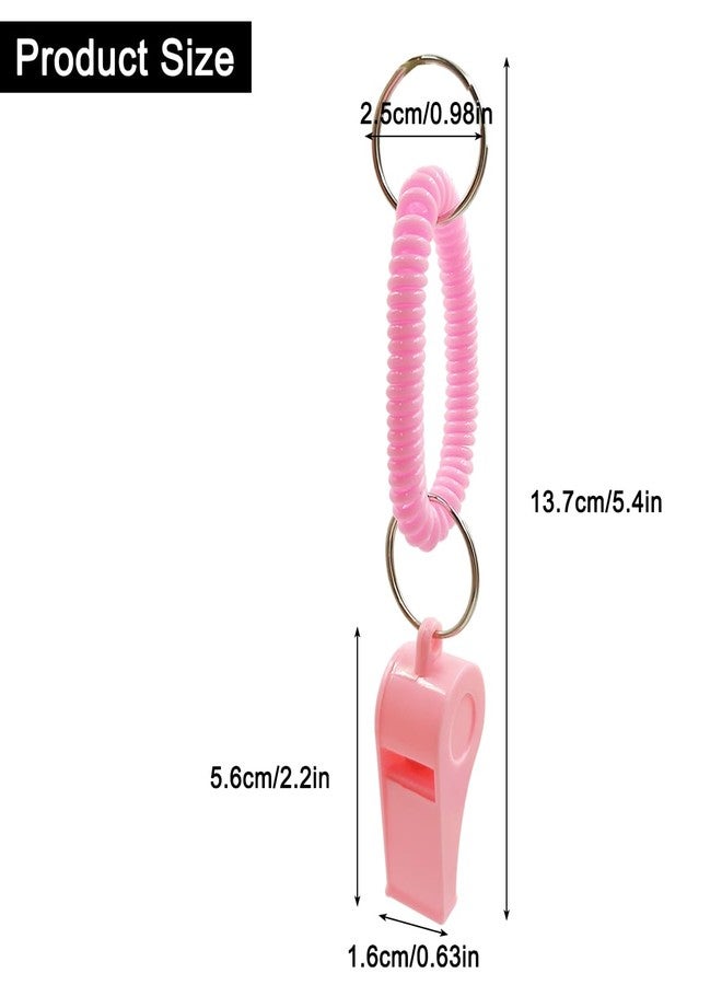 AFUNTA 12 Pack Whistle With Bracelet, 6 Colors Loud Plastic Whistle Sport Whistle Stretchable Wrist Keychain for Refereeing, Footballing, Survival Emergency Training - Image 3