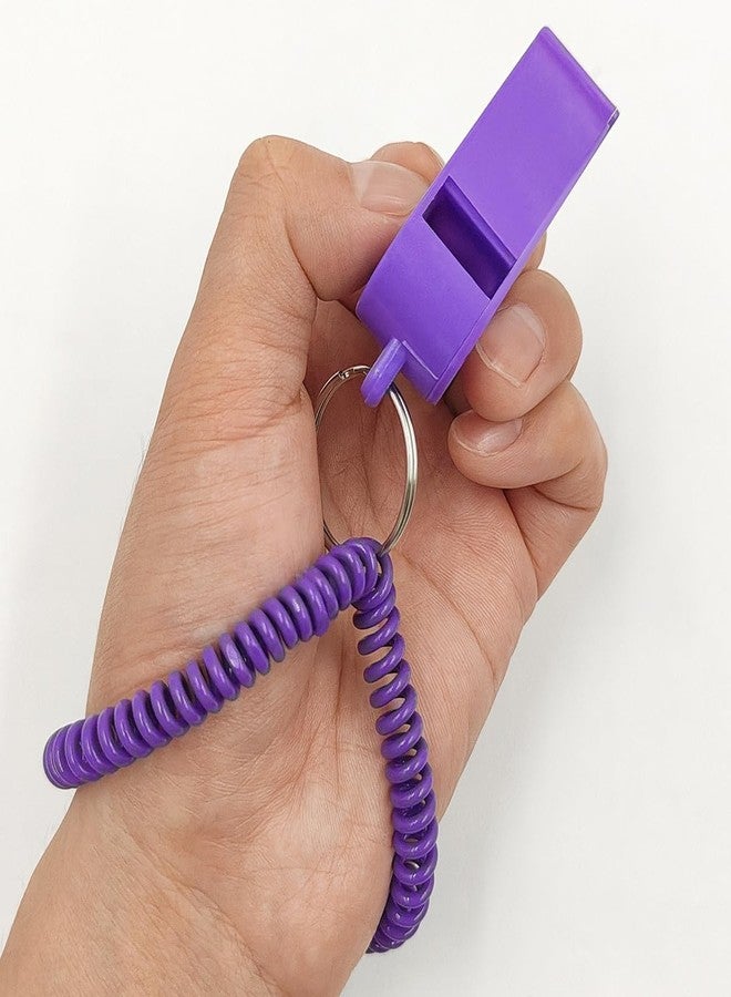 AFUNTA 12 Pack Whistle With Bracelet, 6 Colors Loud Plastic Whistle Sport Whistle Stretchable Wrist Keychain for Refereeing, Footballing, Survival Emergency Training - Image 5