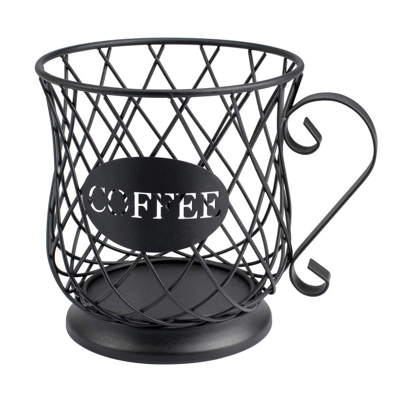 TreeLen K Cup Holder Coffee Pod Holders for 35 Kcups Keurig Storage Organizer Coffee Bar Accessories for Counter  Matte Black