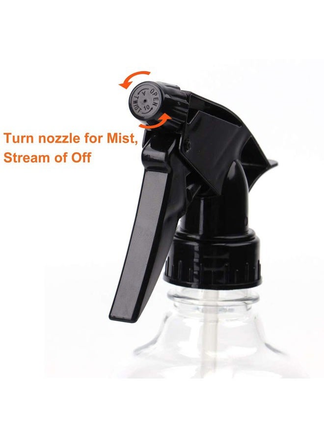 Bekith 12 Pack 8 Oz Empty Plastic Spray Bottle with Black Trigger Sprayers - Adjustable Head Sprayer from Fine to Stream - Refillable Sprayer for Water, Kitchen, Bath, Beauty, Hair, and Cleaning - Image 2