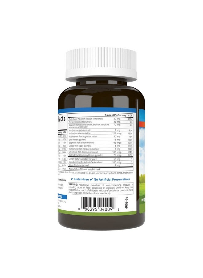 Carlson Super 1 Daily Vegetarian Multiple Formula Multivitamin Optimal Wellness 60 Tablets - Image 4