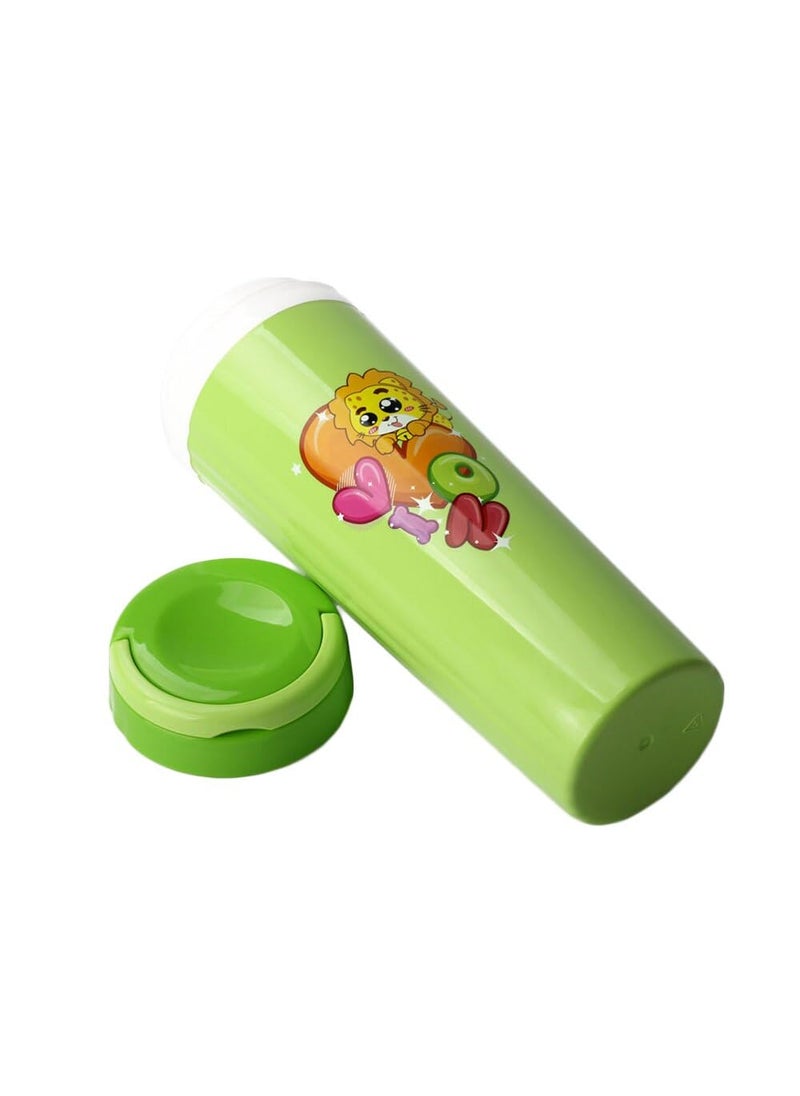 SMILY KIDDOS Smily Kiddos Lunch Combo 800ml Plastic Four compartments Leakproof Lunch Box Food with Water Bottle 350ml and Insulated Lunch Bag | Insulated | (Ages 3-7) (Green)  - Image 4