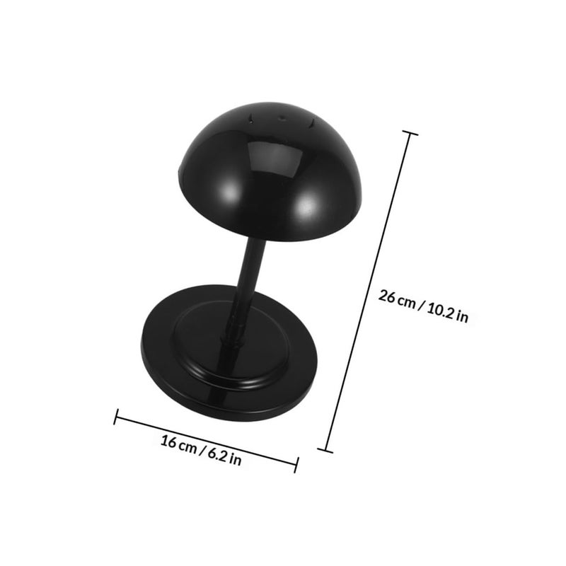 Adjustable Height Wig Display Stand 1 Pair Black Wig Rack For Hair Extensions - Image 3