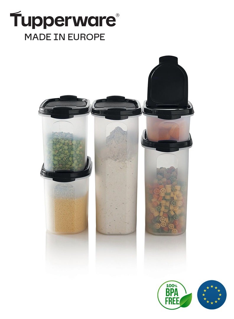 توبروير طقم علب تخزين جاف بيضاوية (5 قطع) بسعات 500 مل، 1.1 لتر، 1.7 لتر، و2.3 لتر - Image 3