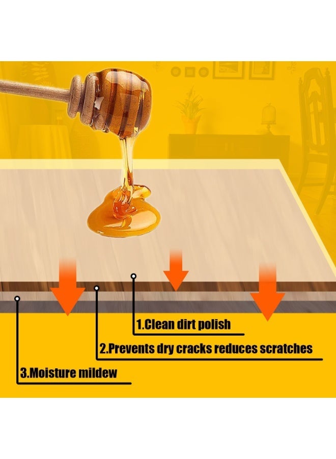 Beeswax Candle Works, Inc Natural Beeswax Furniture Polish Wood Seasoning Beeswax, for Wood Polish and Conditioner, Multipurpose, Waterproof and Repair Wood Wax Wood Cleaner.80G - Image 4