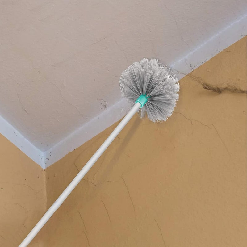 Milton Spotzero by Milton Plastic Web Blaster Jala Cleaning Broom/Brush with Long Extendable Handle and Flexible bristles (Aqua Green) - Image 2