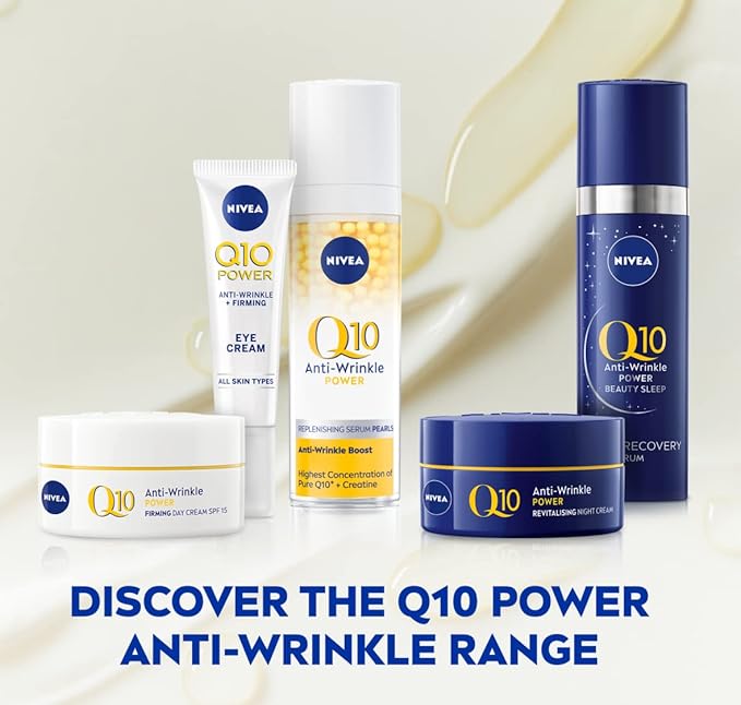 NIVEA Q10 AntiWrinkle Power Ultra Recovery Night Serum 30ml Face Serum With Provitamin B5 And Q10 For Deep Wrinkle Reduction And Firmer Stronger Skin - Image 5
