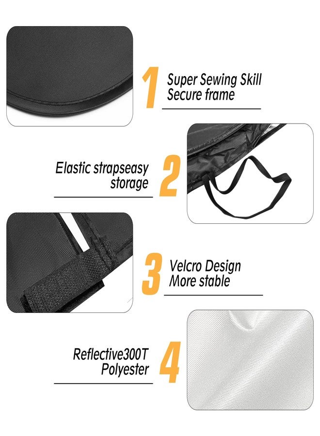 JCRNBU Windshield Sun Shade for Nissan Altima 2013-2018 Foldable Sun Visor Protector for Altima Accessories Sunshade Car Front Window Sunshades Blocks UV Rays - Image 5